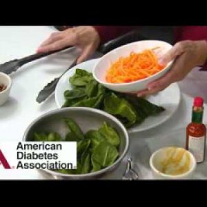 Hot Glazed Tuna Steak with Pecan Spinach Salad from Linda Gassenheimer