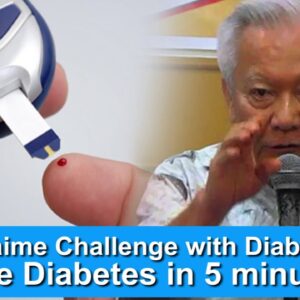 Dr. Jaime Challenge With Diabetes - Cure Diabetes In 5 Minutes | Free Diabetes