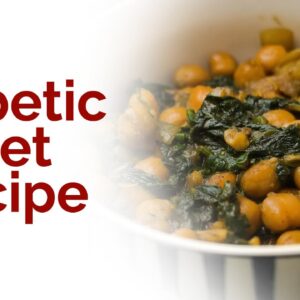Diabetic Diet Recipe - Channa Spinach Rice | Diabetic Friendly Recipe - Free Diabetes
