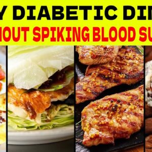Easy Diabetic Dinner WithOut Spiking Blood Sugar | Diabetes Friendly Meals |  #curediabetes |