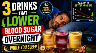 3 Drinks That Lower Blood Sugar Overnight While You Sleep